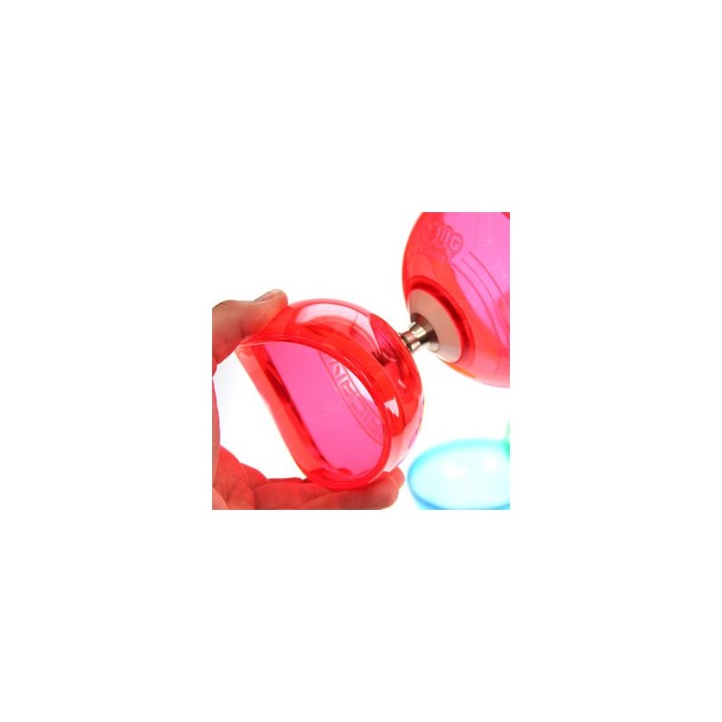 Diabolo Lumineux LED Avec 3 Roulements - Set Complet (Bâtons, Corde, Sac) - Pour Débutants Et Adultes - S'Allume En Tournant - Bleu