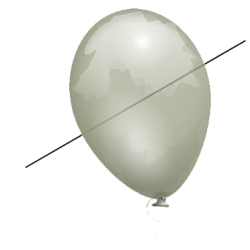 Ballons pour tour de l'aiguille Needle througt ballon